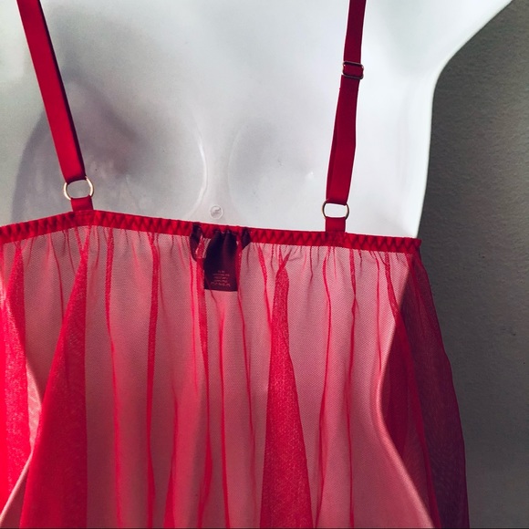 VICTORIA SECRET LACE TRIM MESH BABYDOLL.SIZE S - Picture 6 of 6